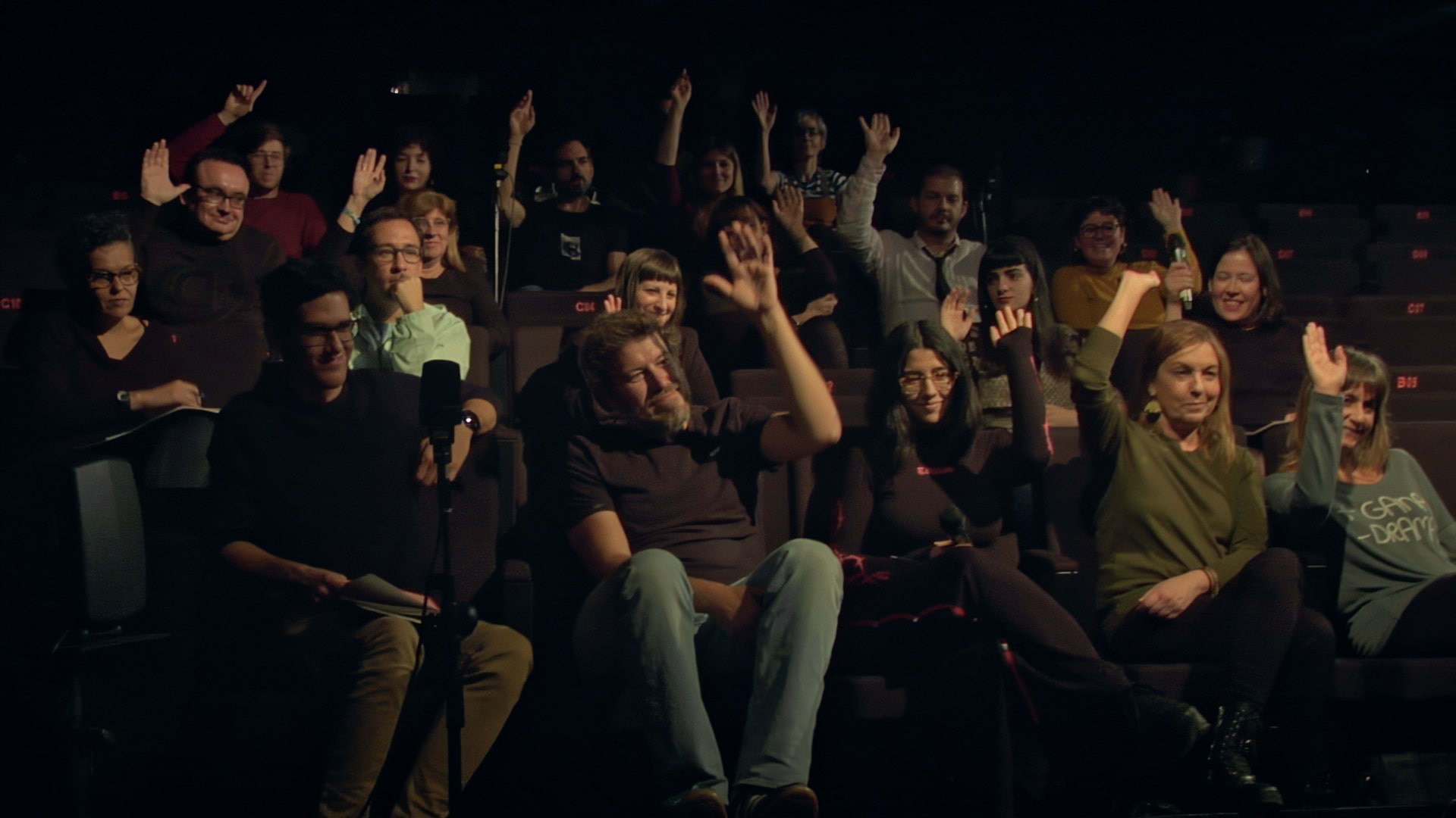 El documental se grabó con público y música en directo.