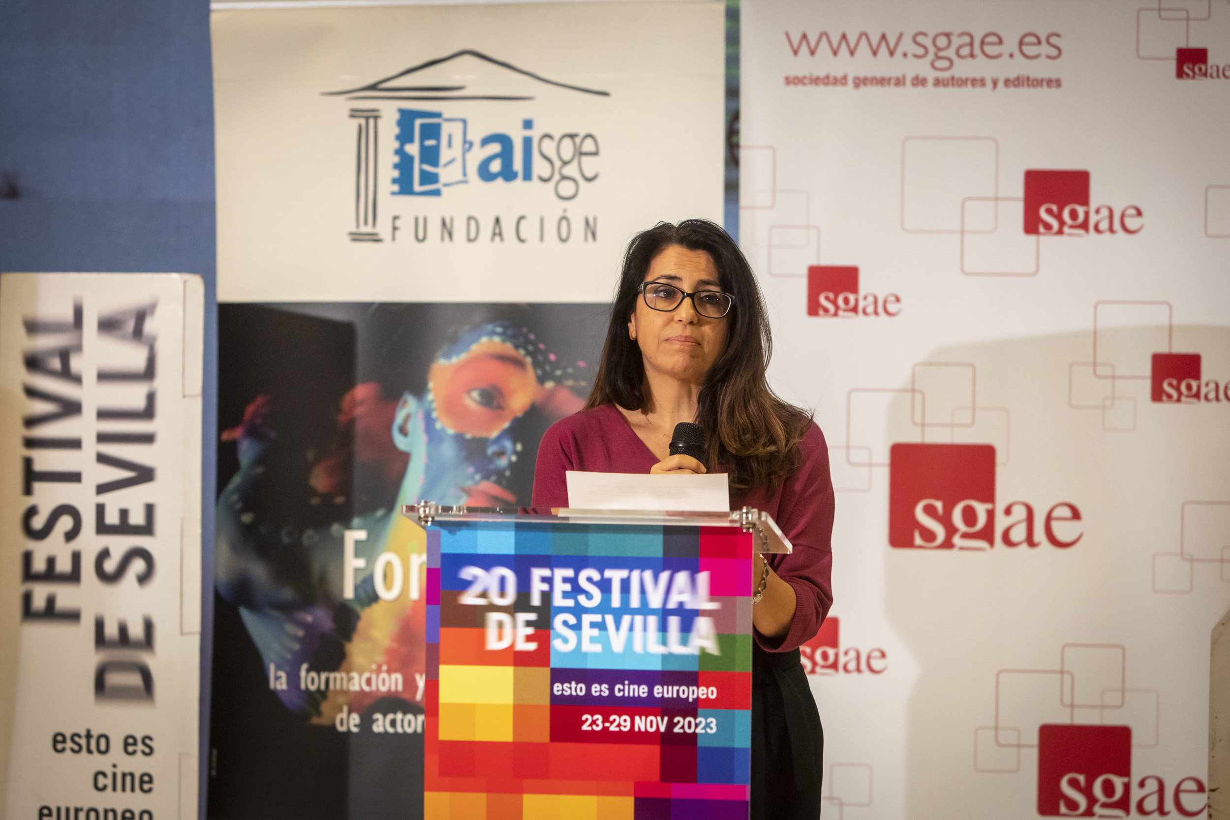 La presidenta de Asecan, Lourdes Palacios, en el acto de presentación en SEFF.