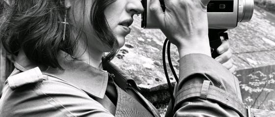 Marta Medina en e rodaje